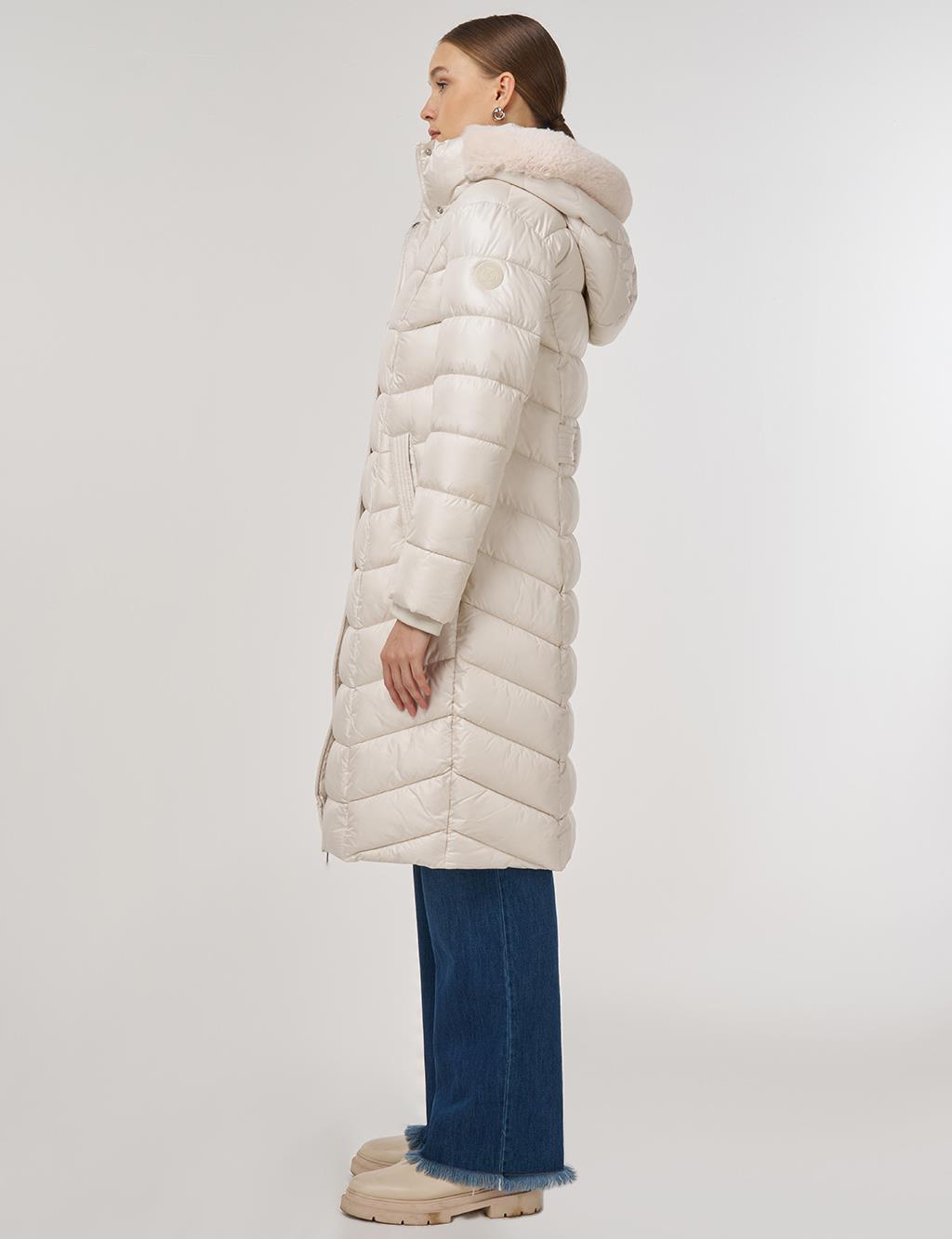 Logo Detaylı Anorak Mont Taş 