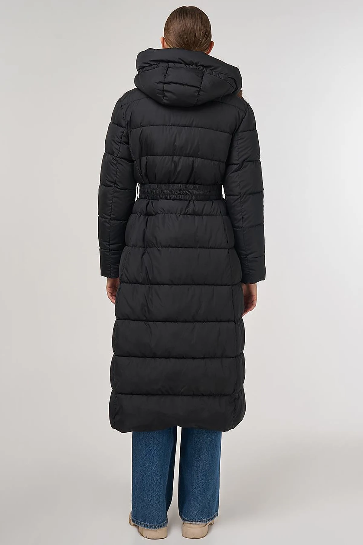 Zipper-Detail Anorak Jacket Black