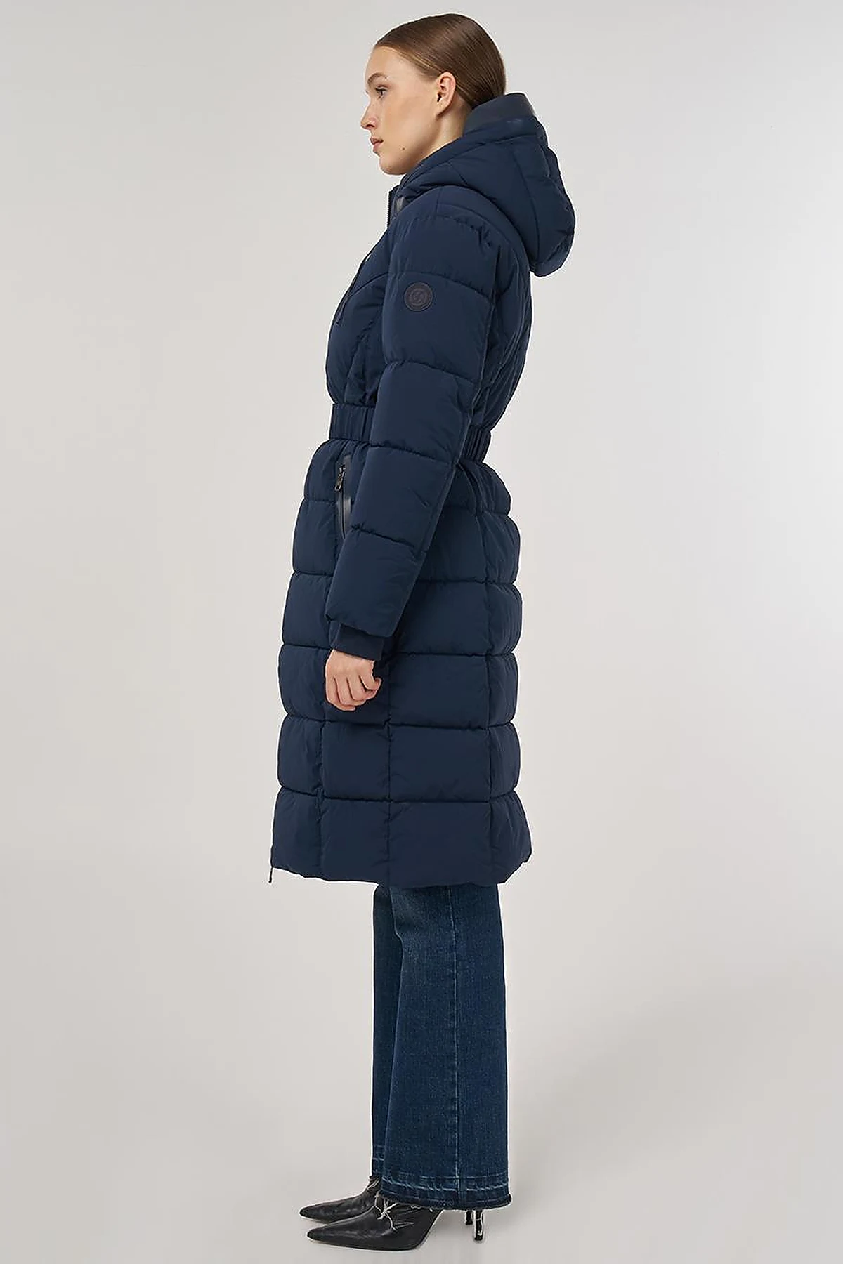 Hood-Detail Anorak Jacket Navy 