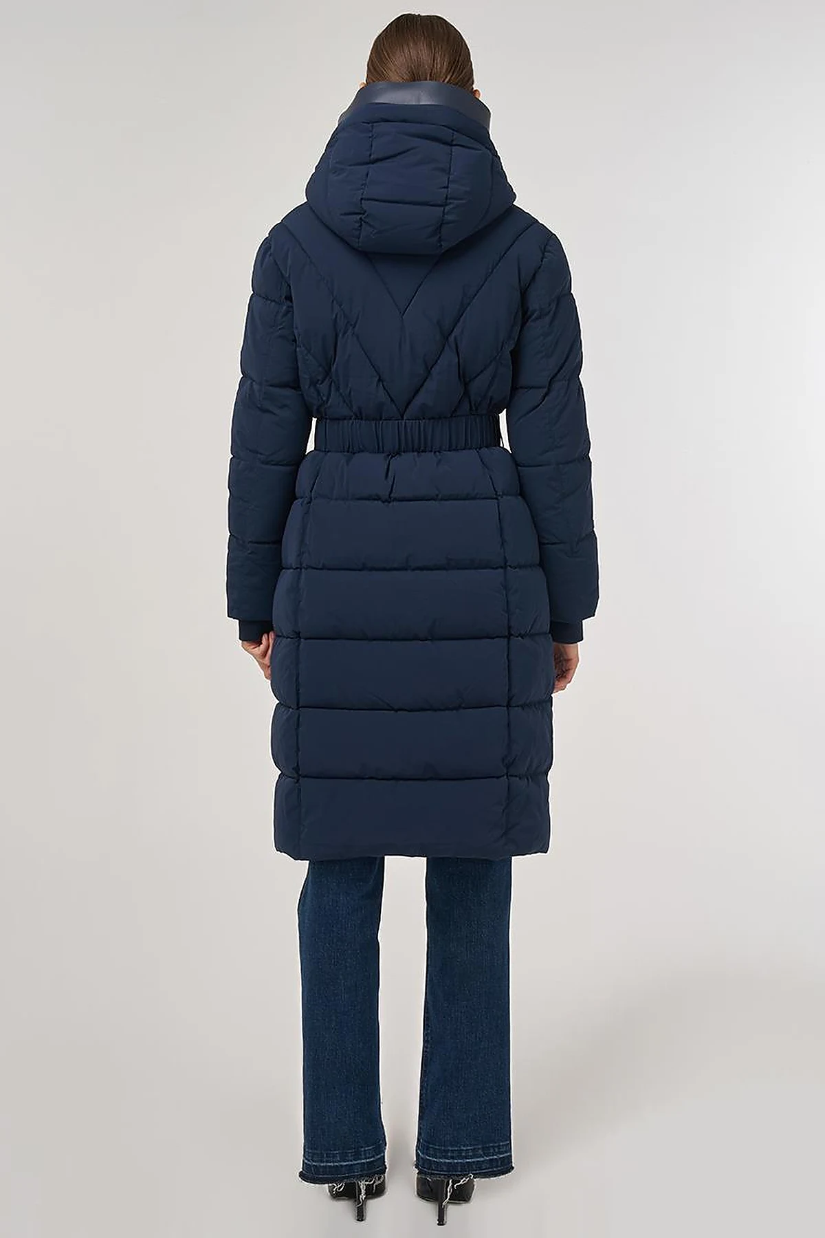 Hood-Detail Anorak Jacket Navy 