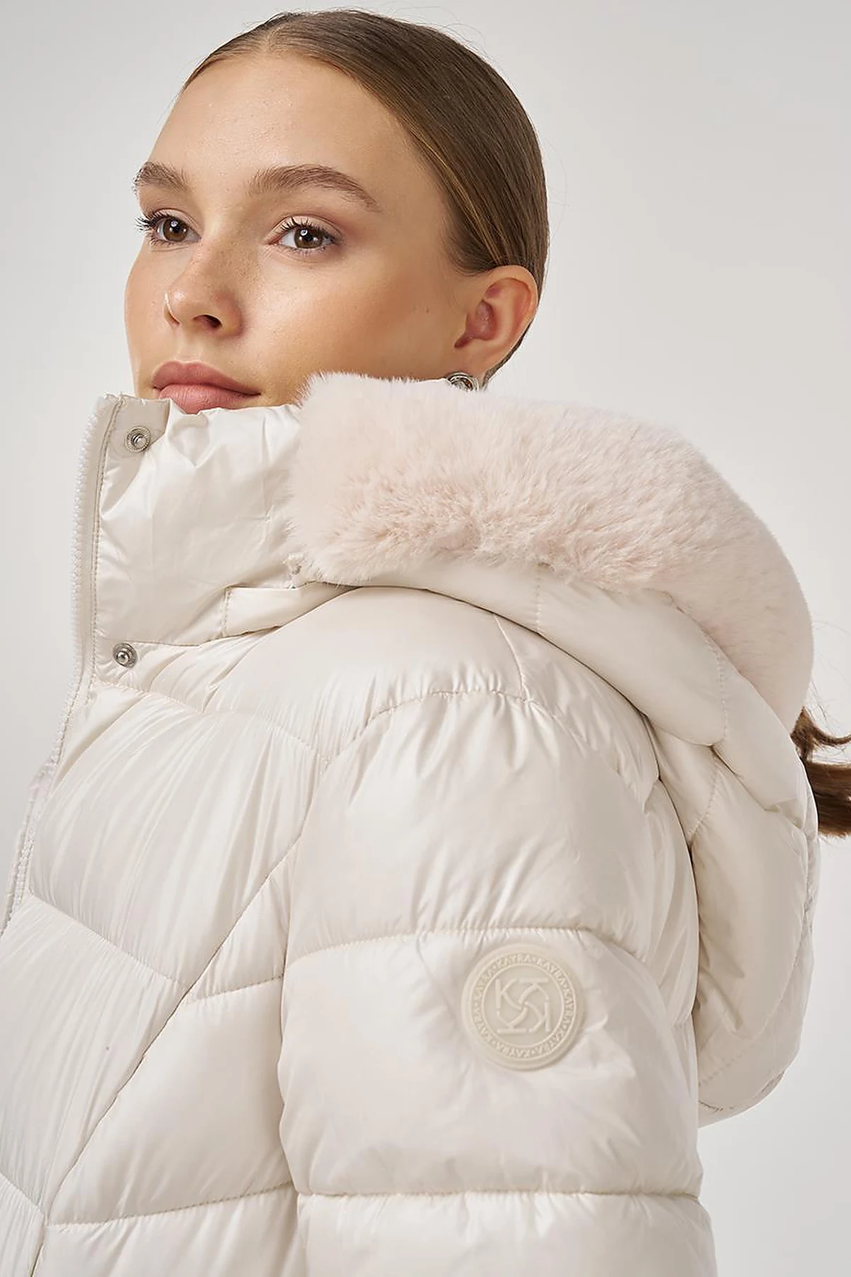 Logo-Detail Anorak Jacket Stone