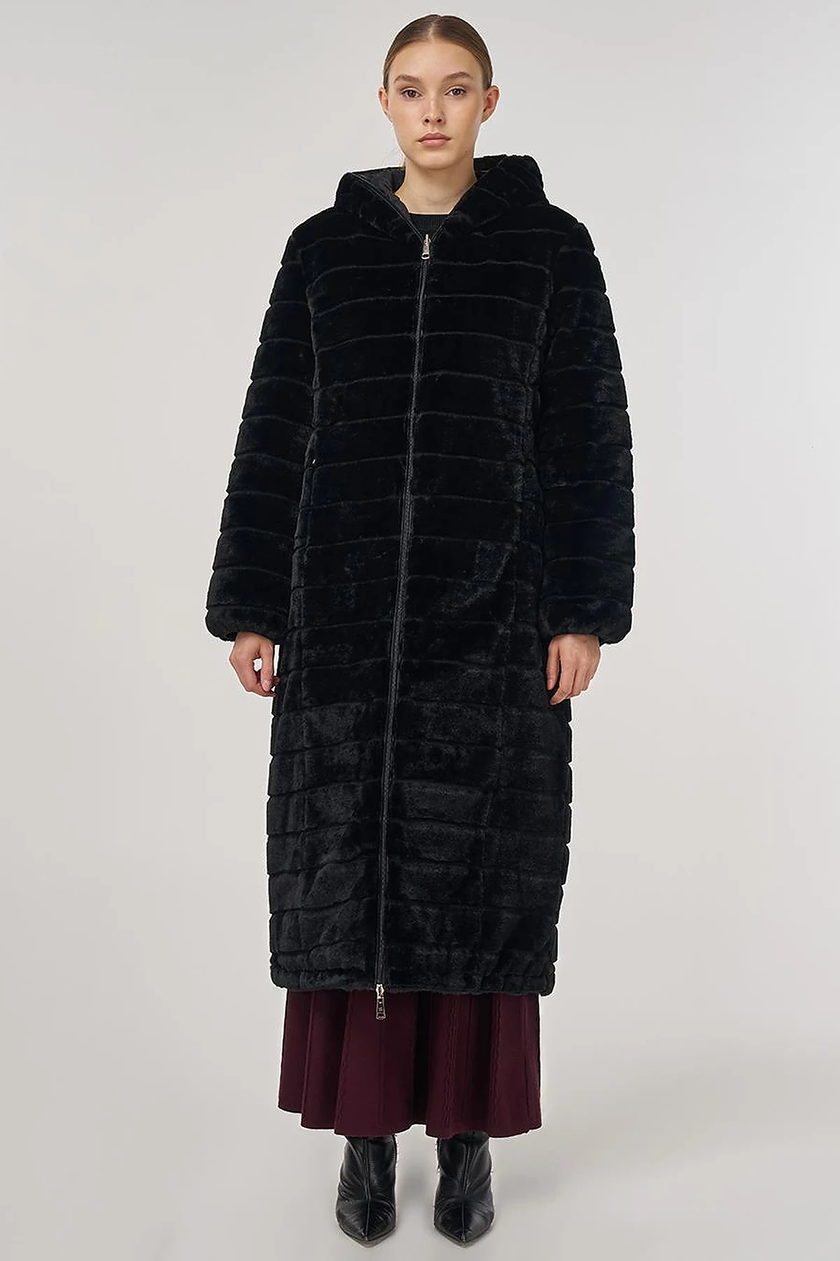 Reversible Hooded Jacket Black