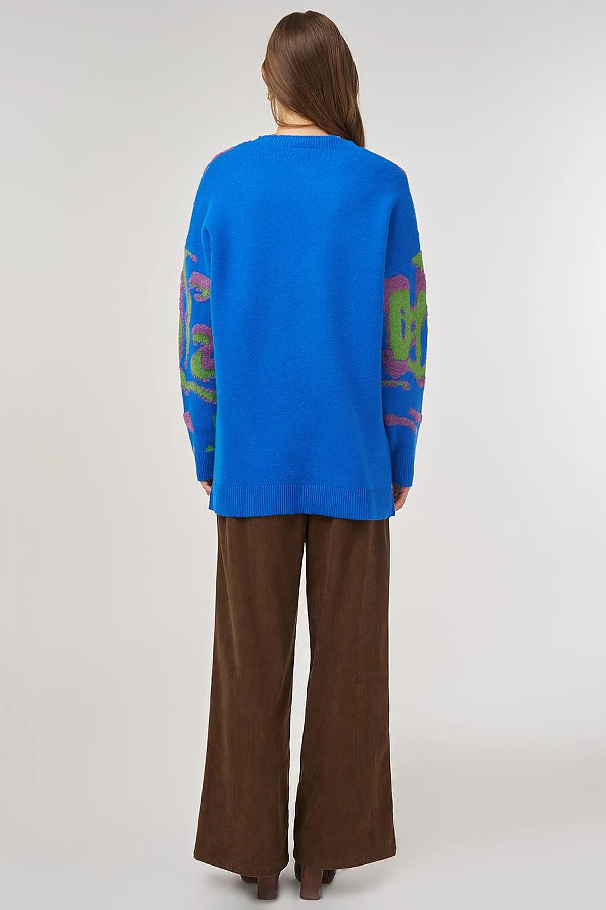 Multicolor Knit Tunic Sapphire