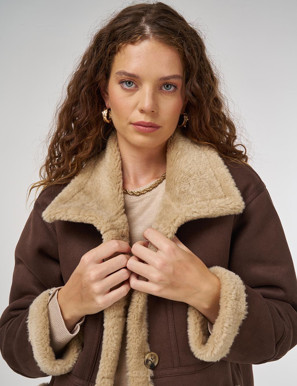 Torba Cepli Süet Kaban Kahve 