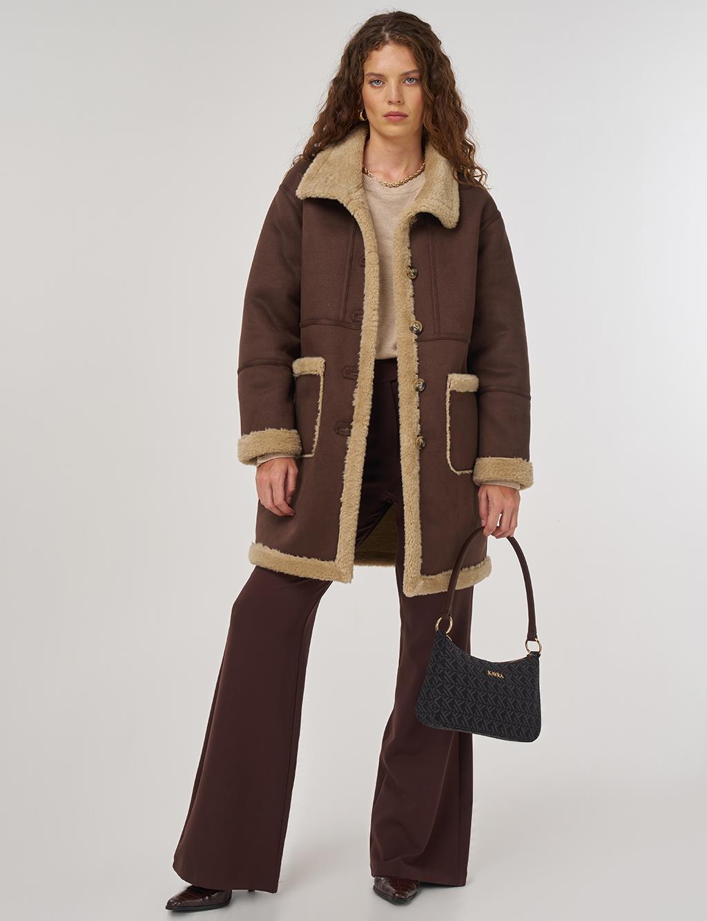 Torba Cepli Süet Kaban Kahve 