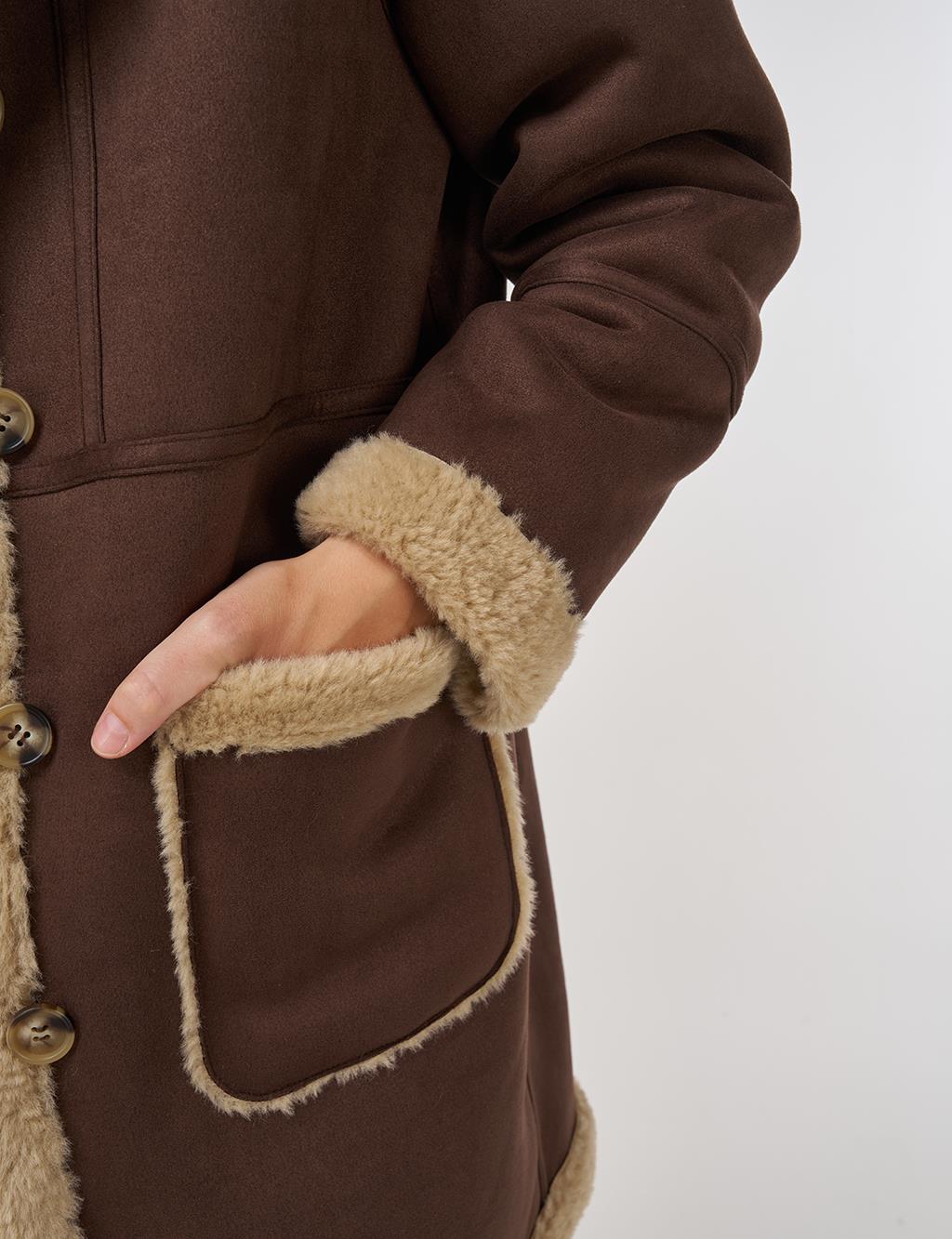 Torba Cepli Süet Kaban Kahve 