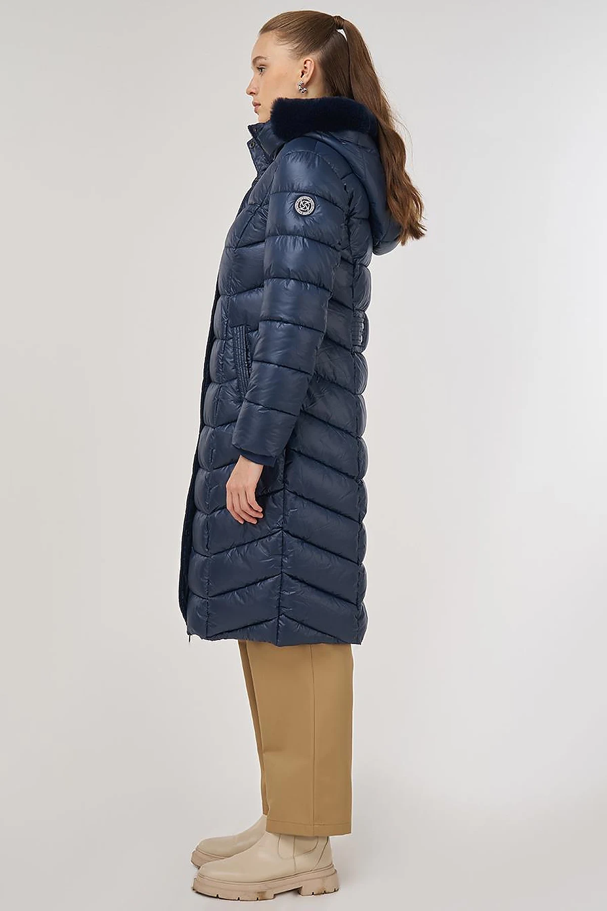 Logo-Detail Anorak Jacket Navy 