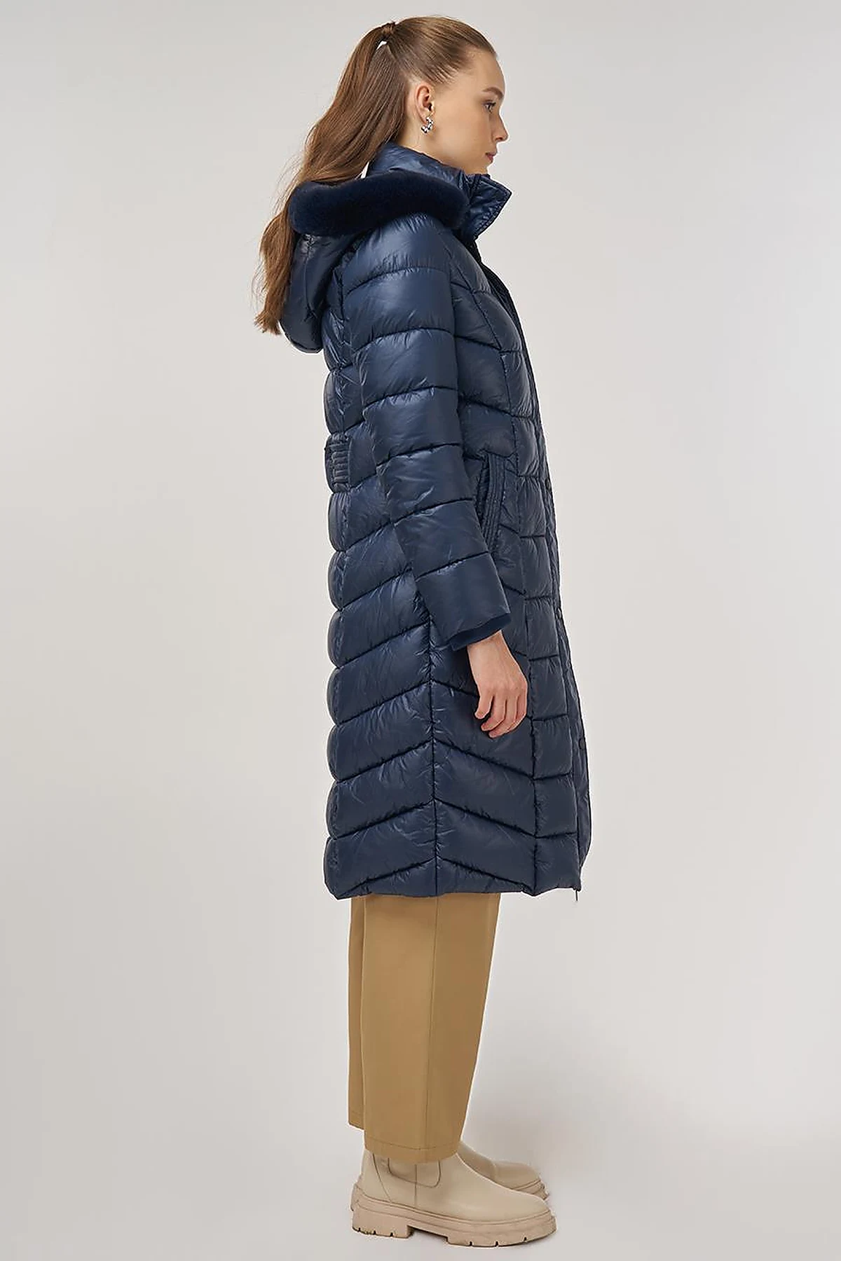 Logo-Detail Anorak Jacket Navy 