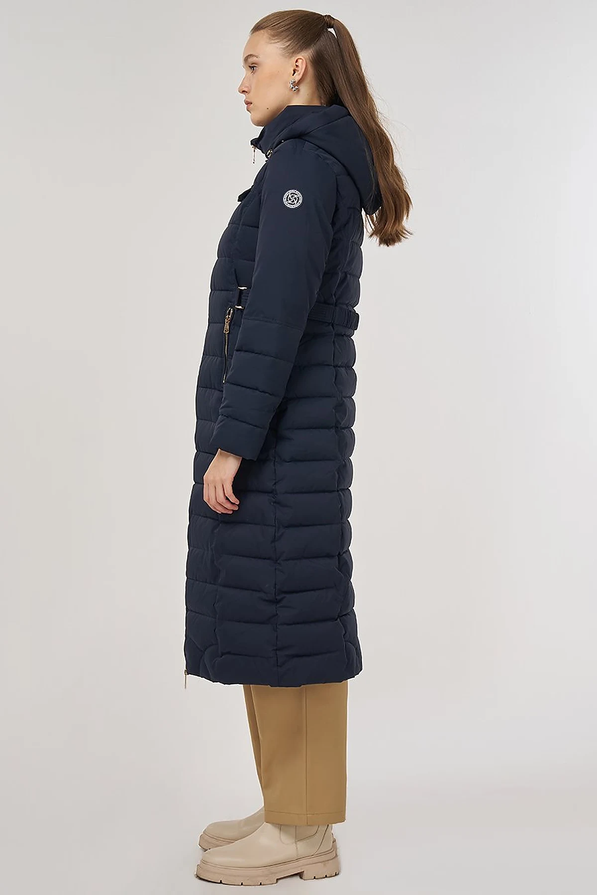 Kapüşonlu Anorak Mont Lacivert 
