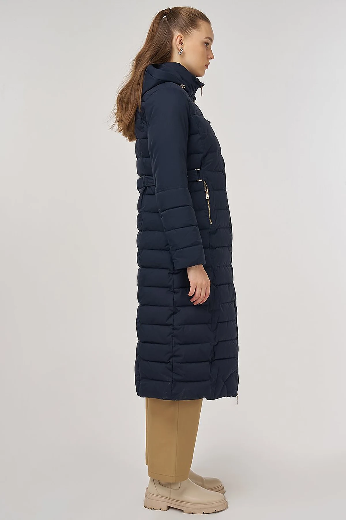 Kapüşonlu Anorak Mont Lacivert 
