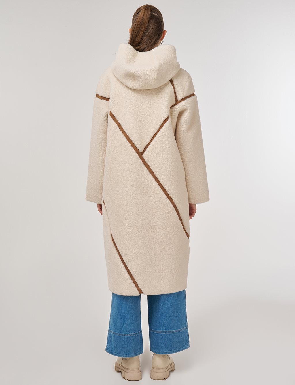 Double-Sided Plush Coat Camel