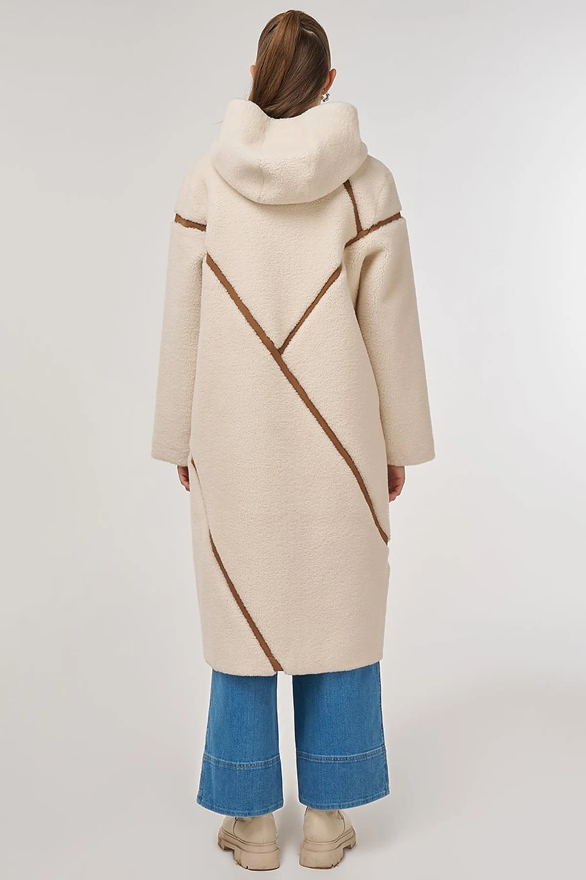 Double-Sided Plush Coat Camel