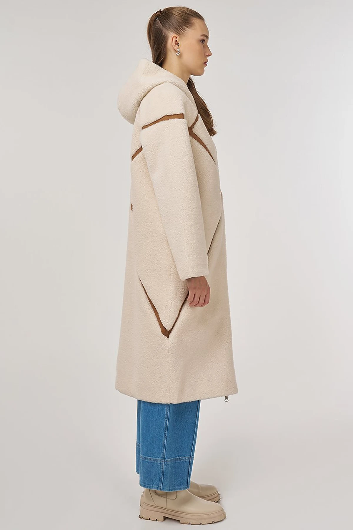 Double-Sided Plush Coat Camel