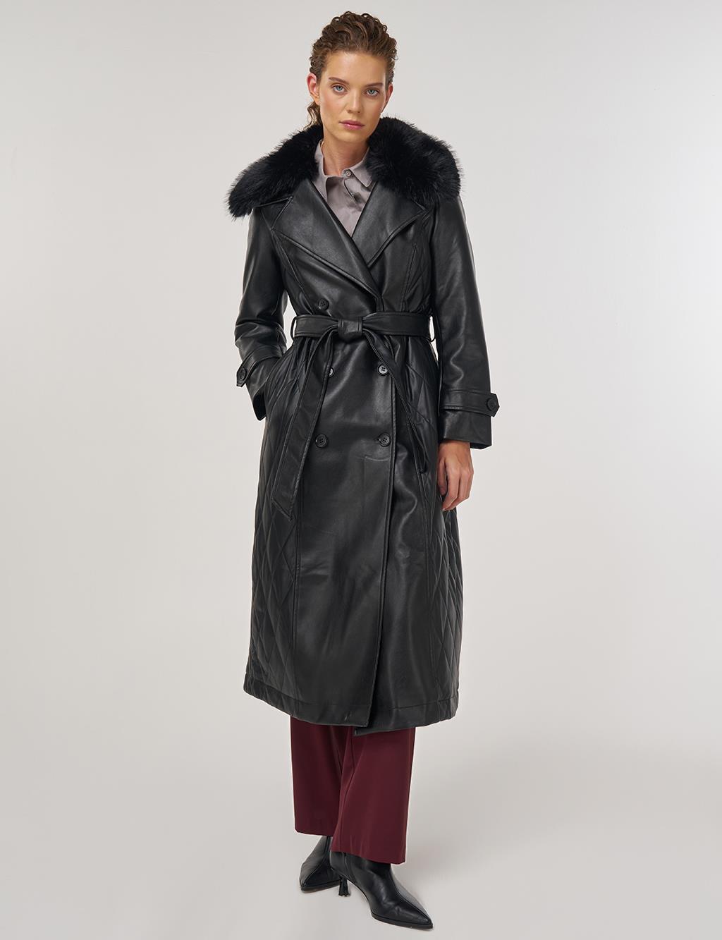 Suni Kürklü Deri Kaban Siyah 