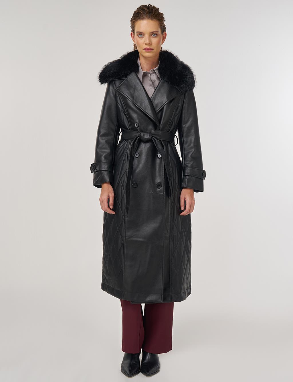 Suni Kürklü Deri Kaban Siyah 
