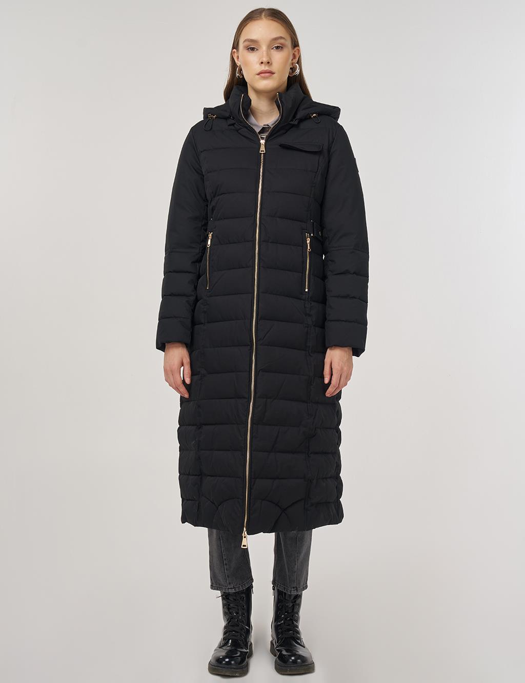 Hooded Anorak Jacket Black