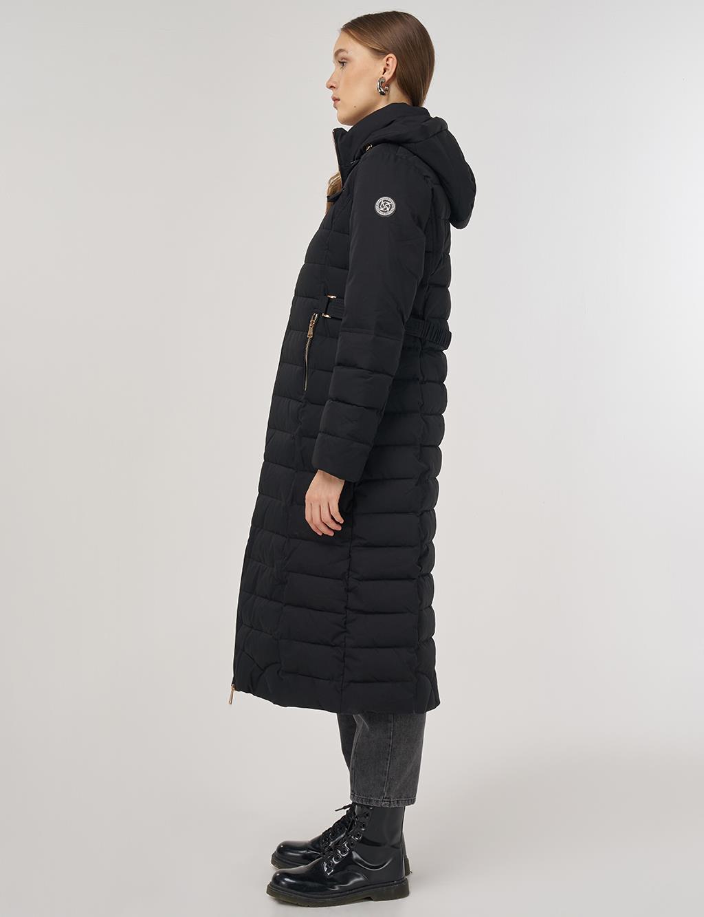 Hooded Anorak Jacket Black