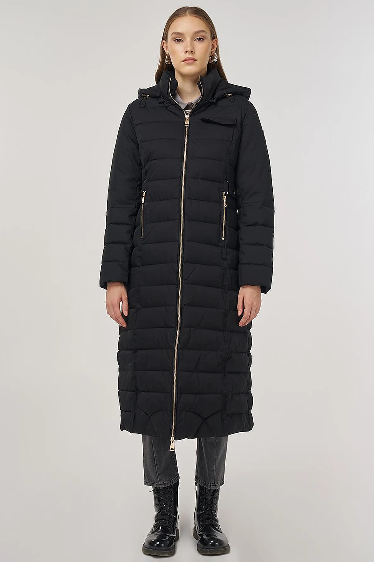 Hooded Anorak Jacket Black