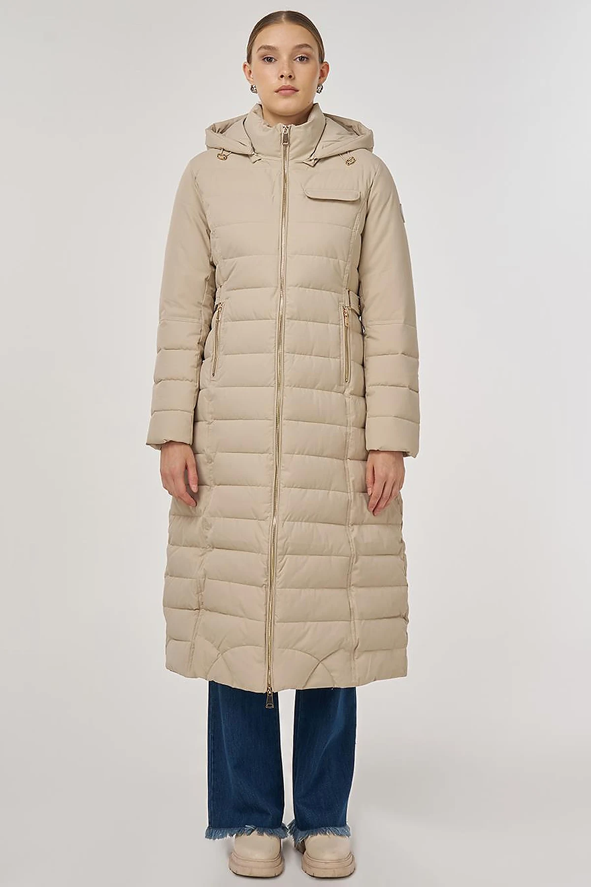 Kapüşonlu Anorak Mont Taş