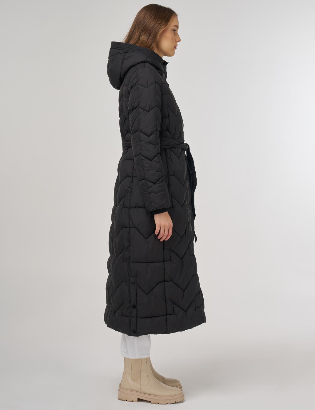 Cep Detaylı Anorak Mont Siyah 