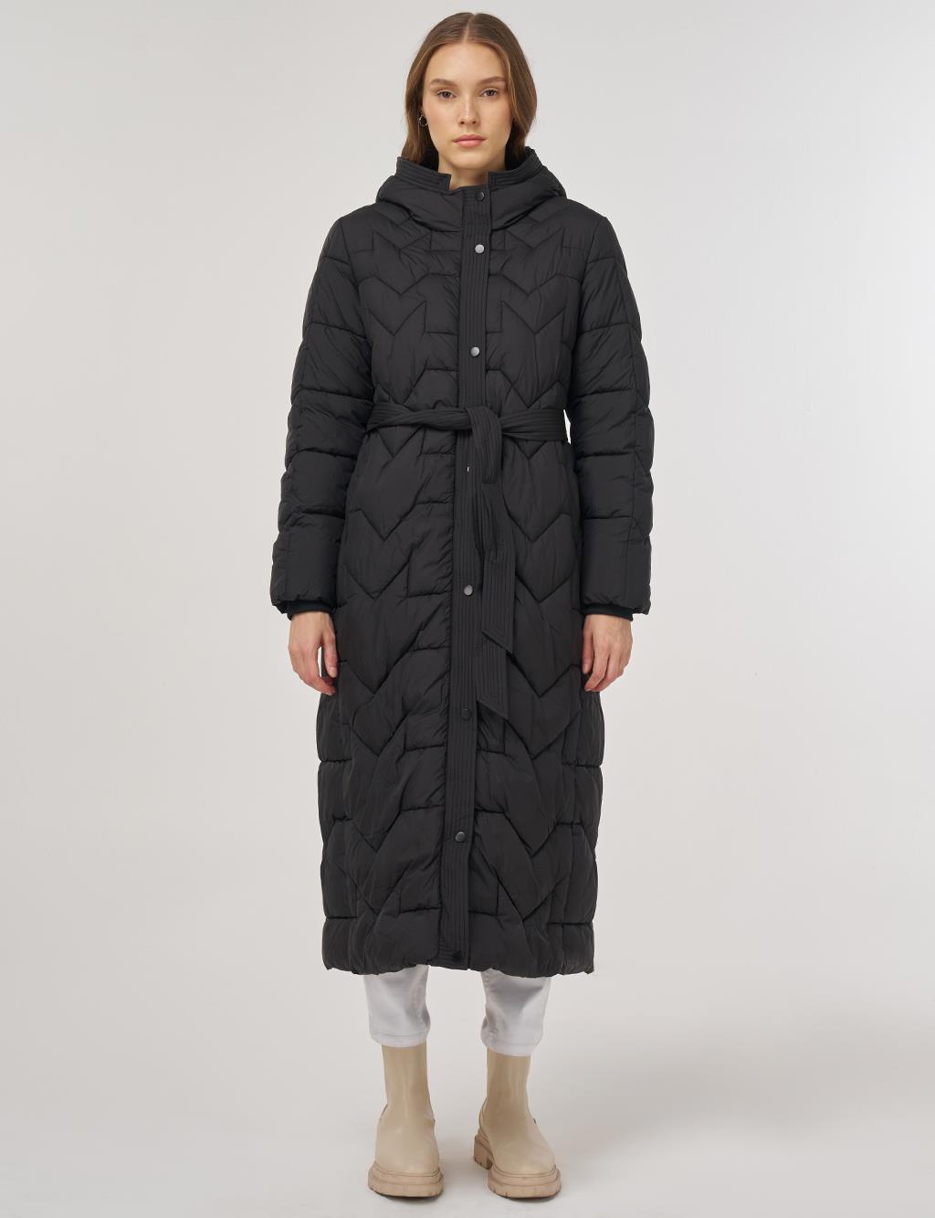 Cep Detaylı Anorak Mont Siyah 