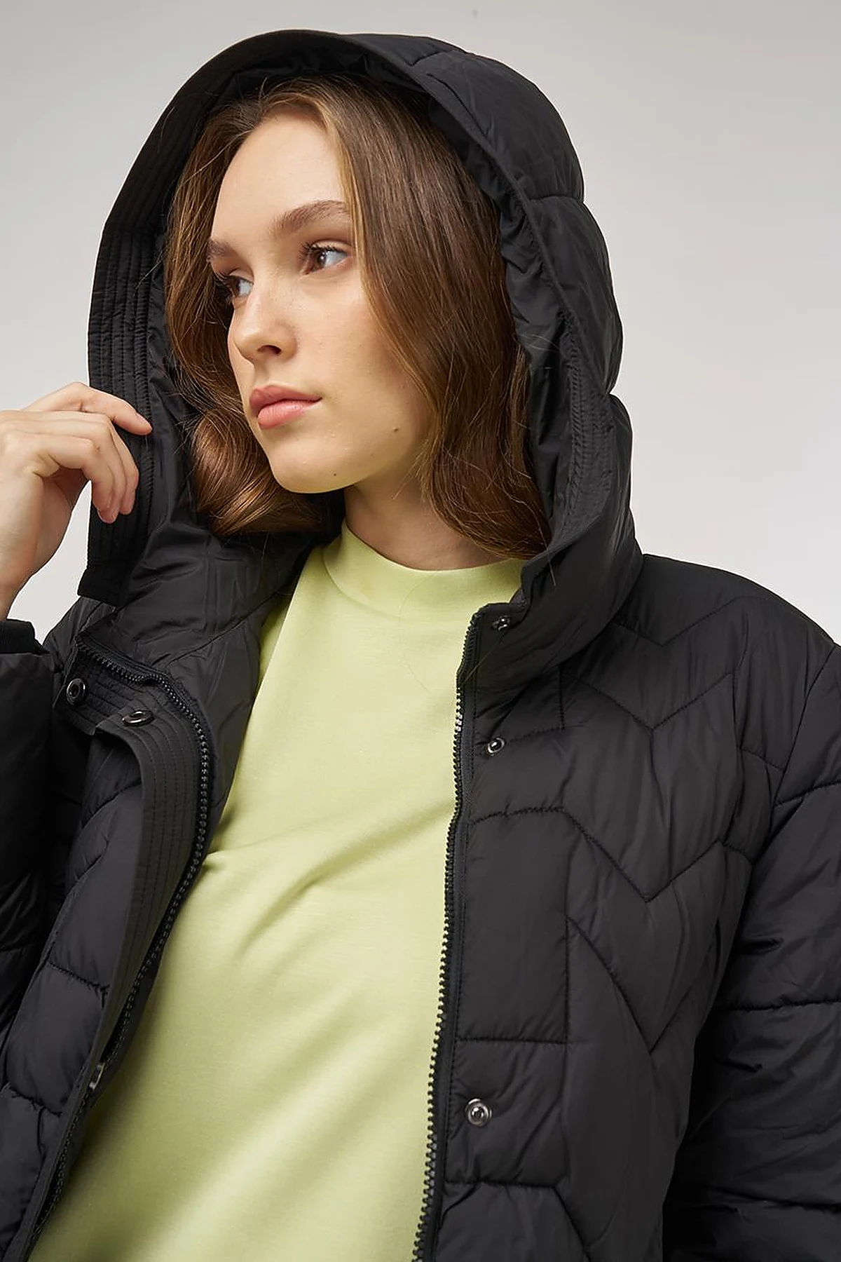Pocket-Detail Anorak Jacket Black 