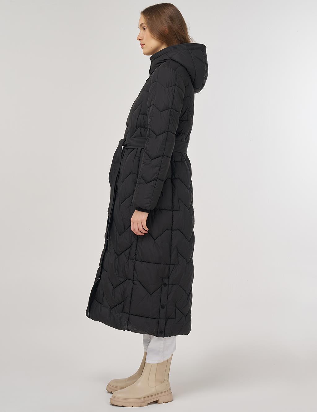 Cep Detaylı Anorak Mont Siyah 