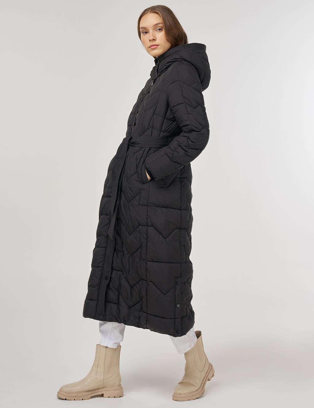 Cep Detaylı Anorak Mont Siyah 