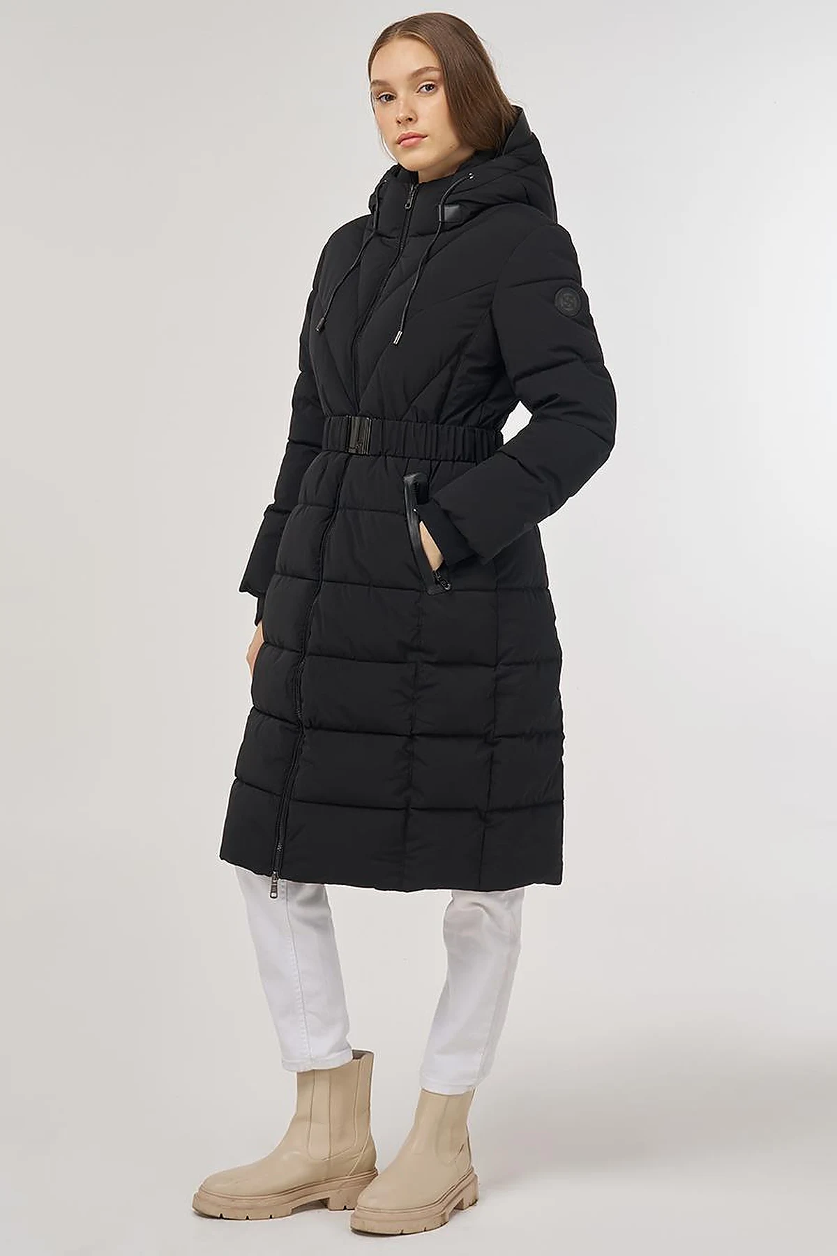 Hood-Detail Anorak Jacket Black