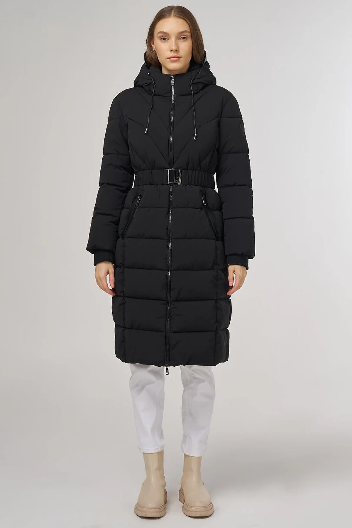 Hood-Detail Anorak Jacket Black