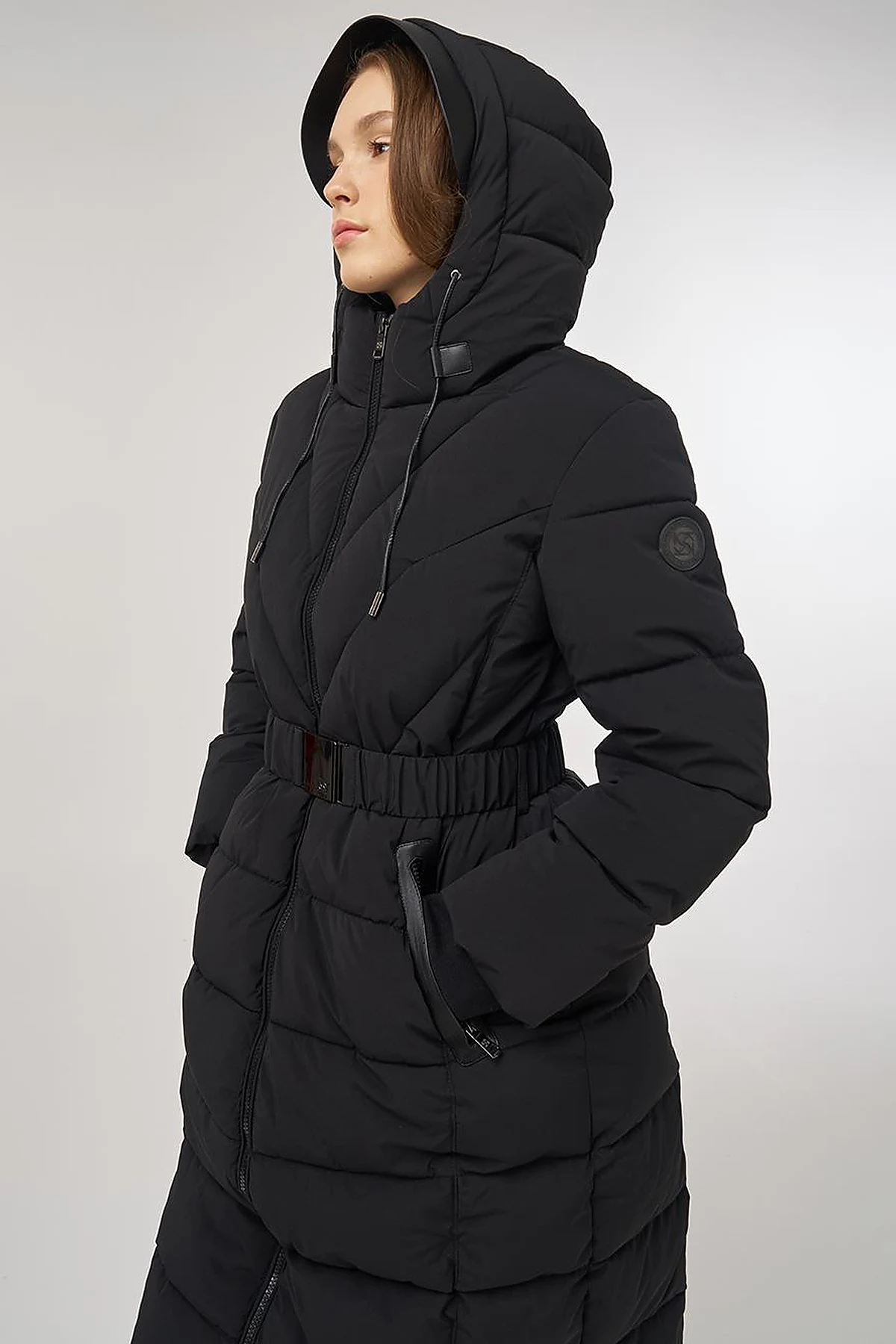 Hood-Detail Anorak Jacket Black