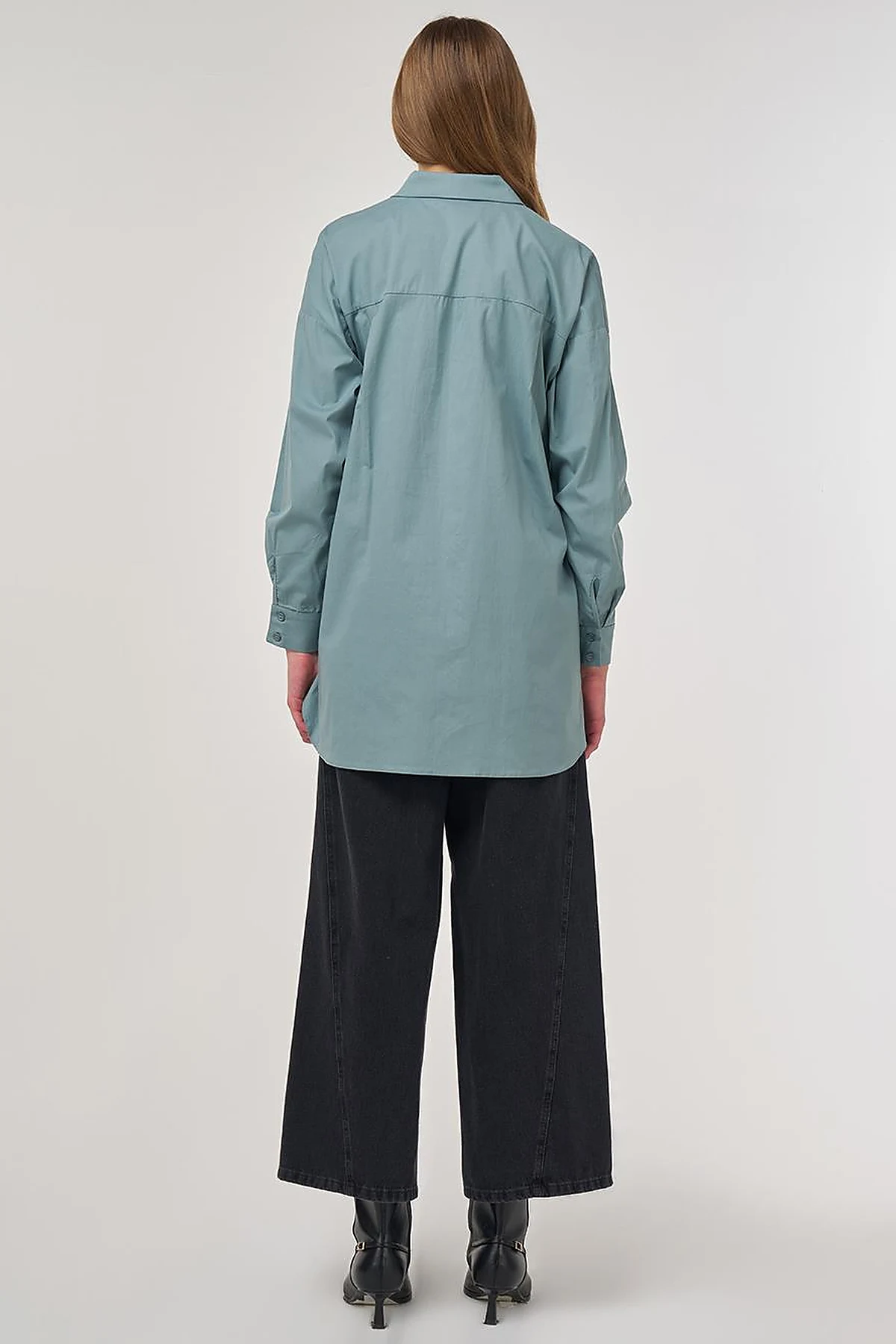 Relax Fit Cotton Tunic Army Green