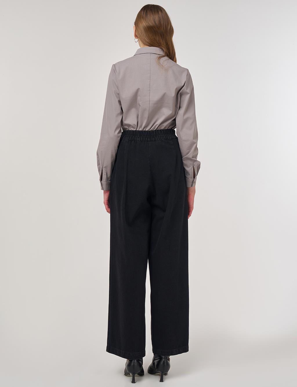 Marine Fit Denim Pants Black