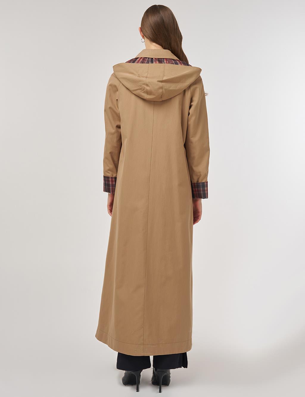 Shirt Collar Overcoat Beige