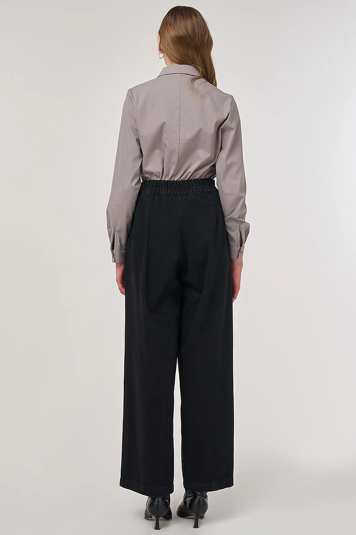 Chima Seam-Stitched Marine Fit Denim Pants Black