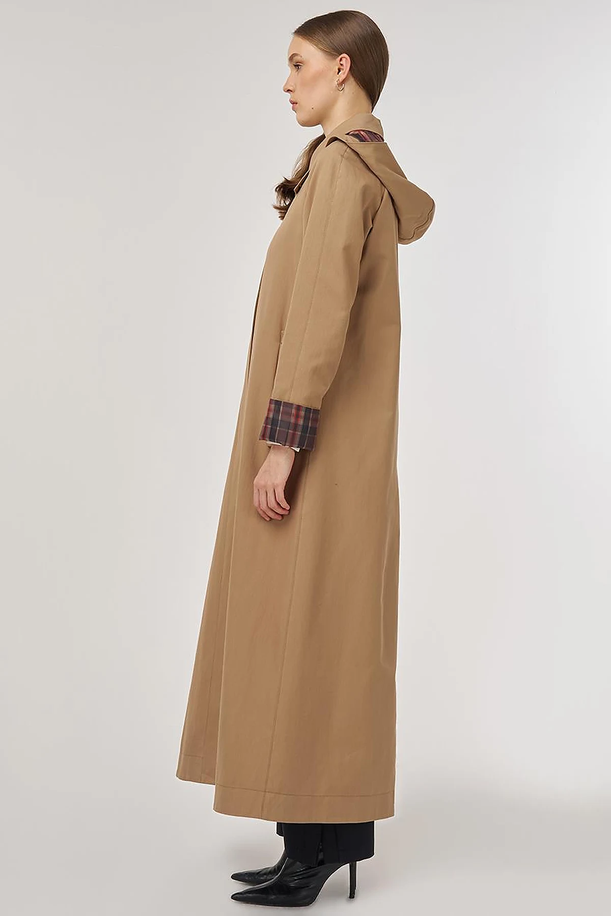 Shirt Collar Overcoat Beige