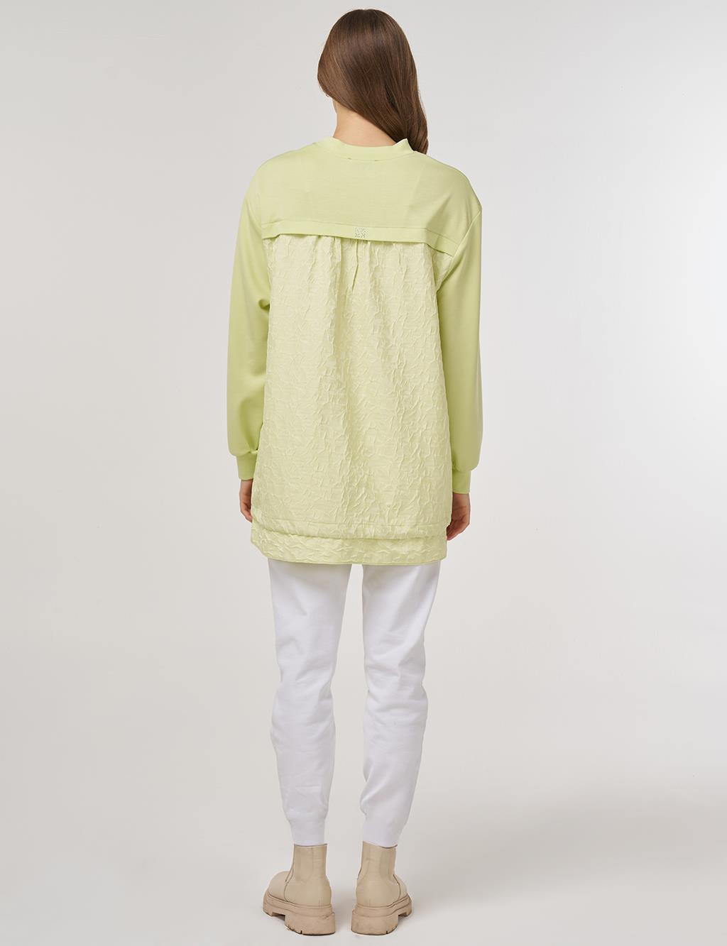 Embossed Detail Sweatshirt Lime