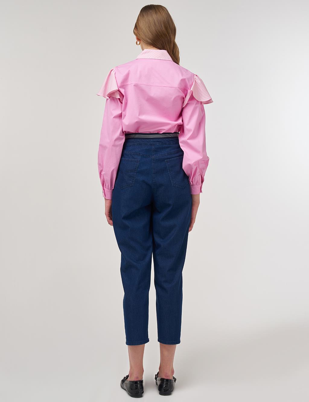 Relax Fit Denim Pants Navy