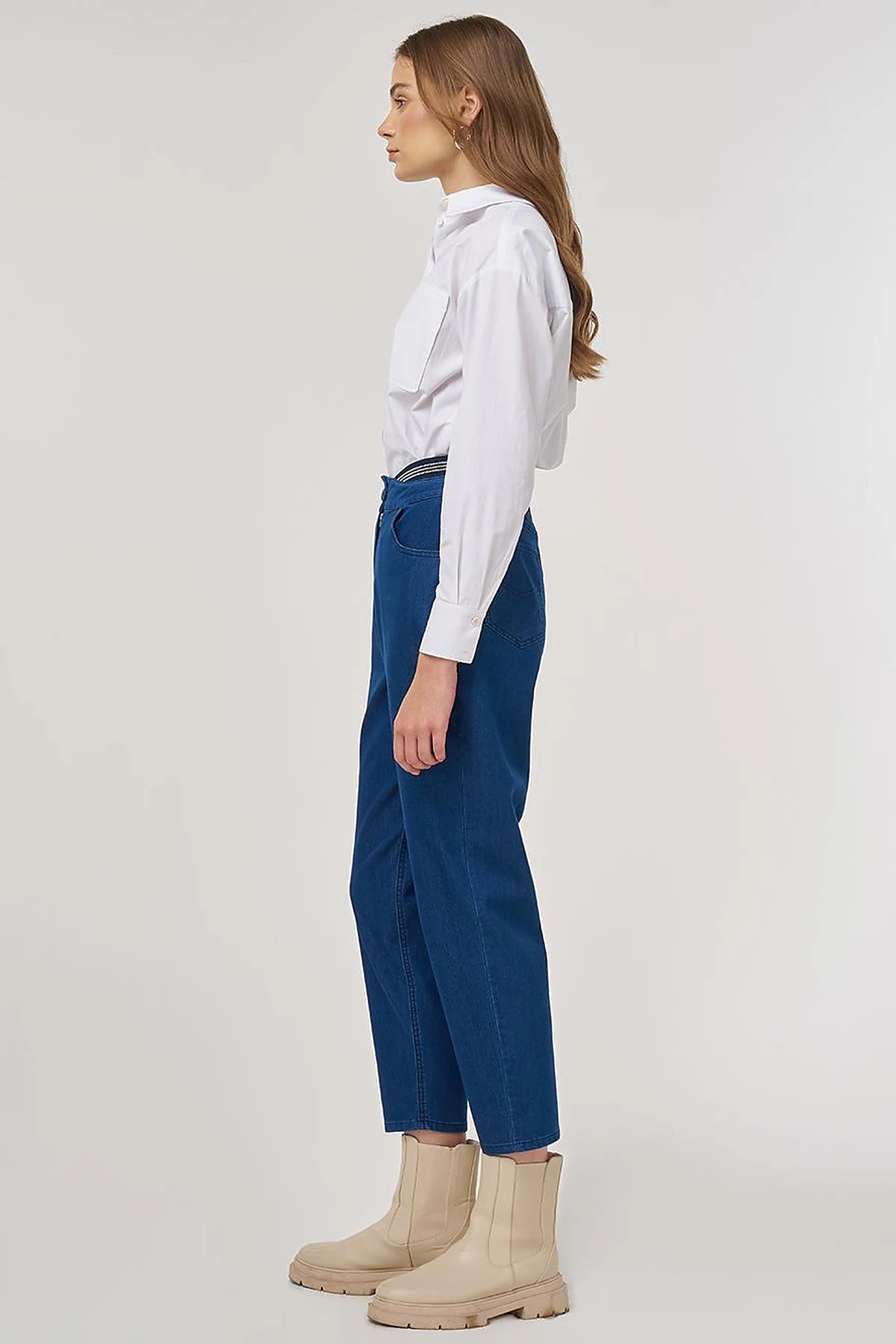 Relax Fit Denim Pantolon İndigo 