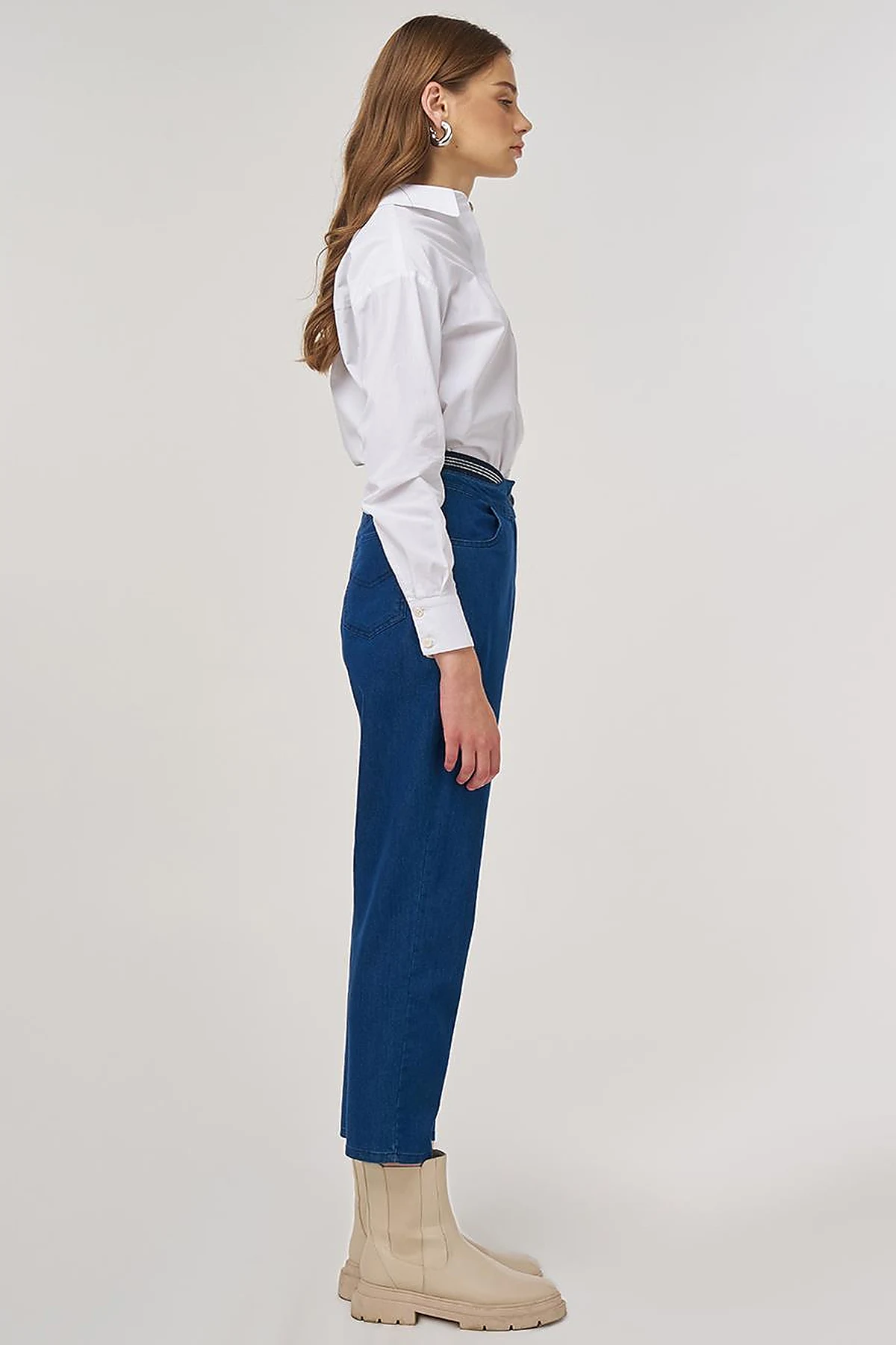 Relax Fit Denim Pantolon İndigo 