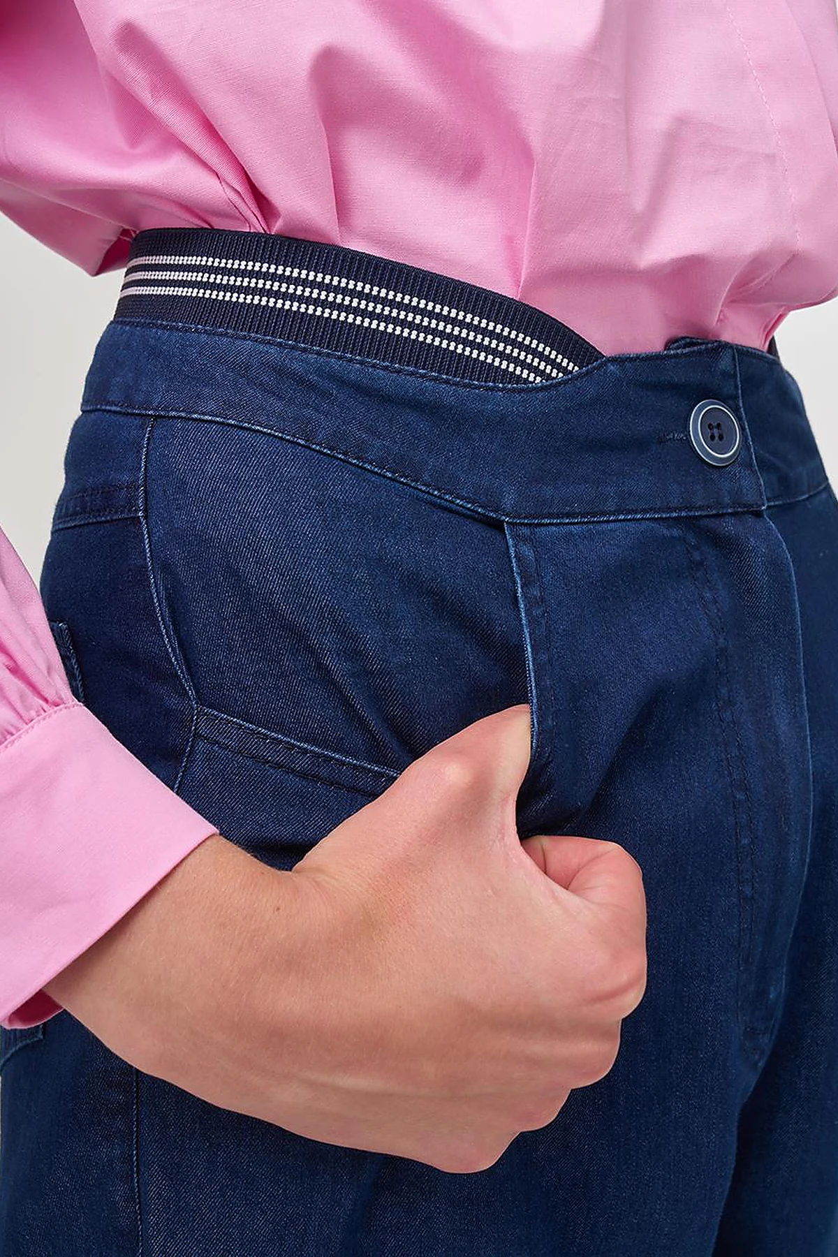 Relax Fit Denim Pants Navy