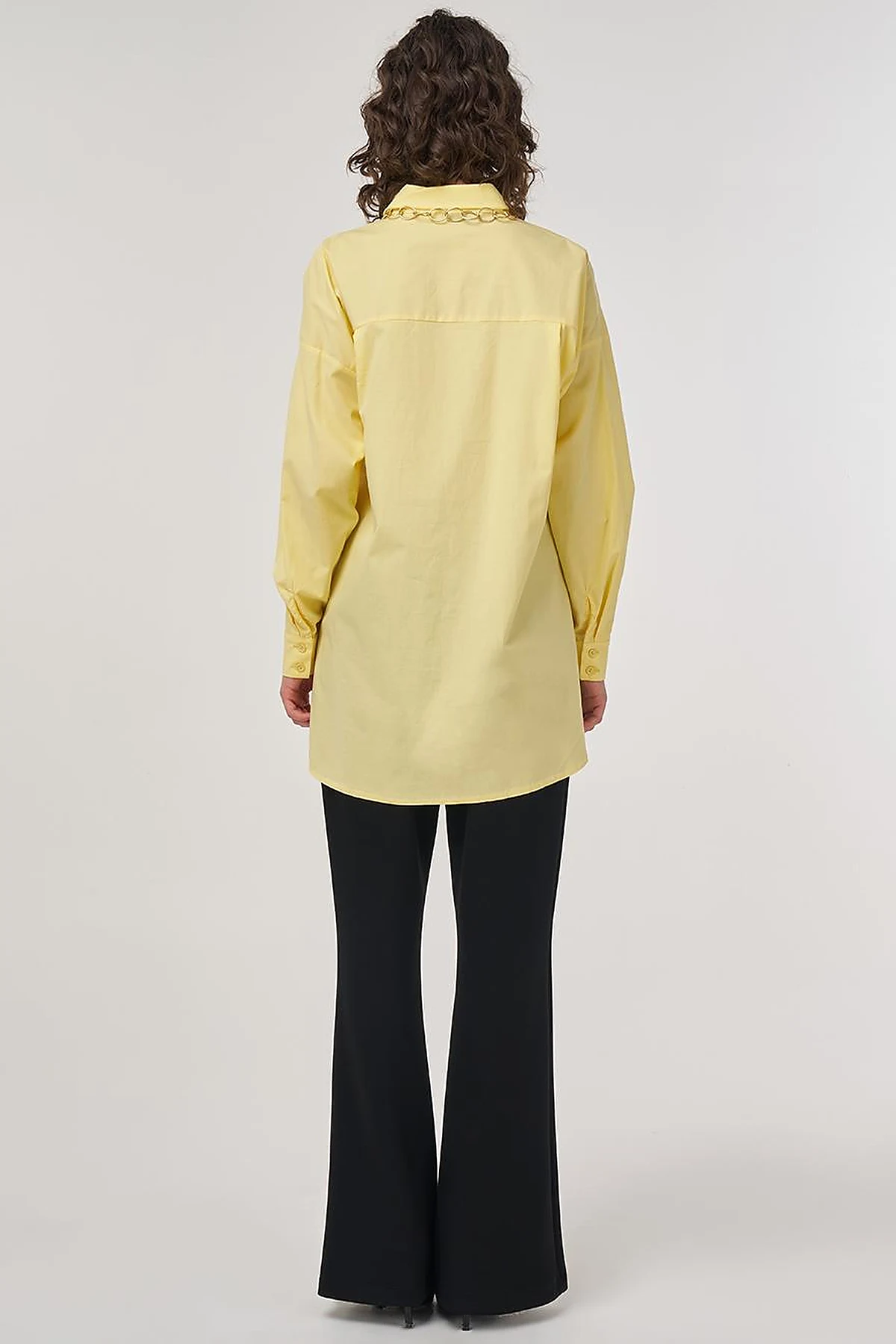 Relaxed-Fit Cotton Tunic in Yellow
