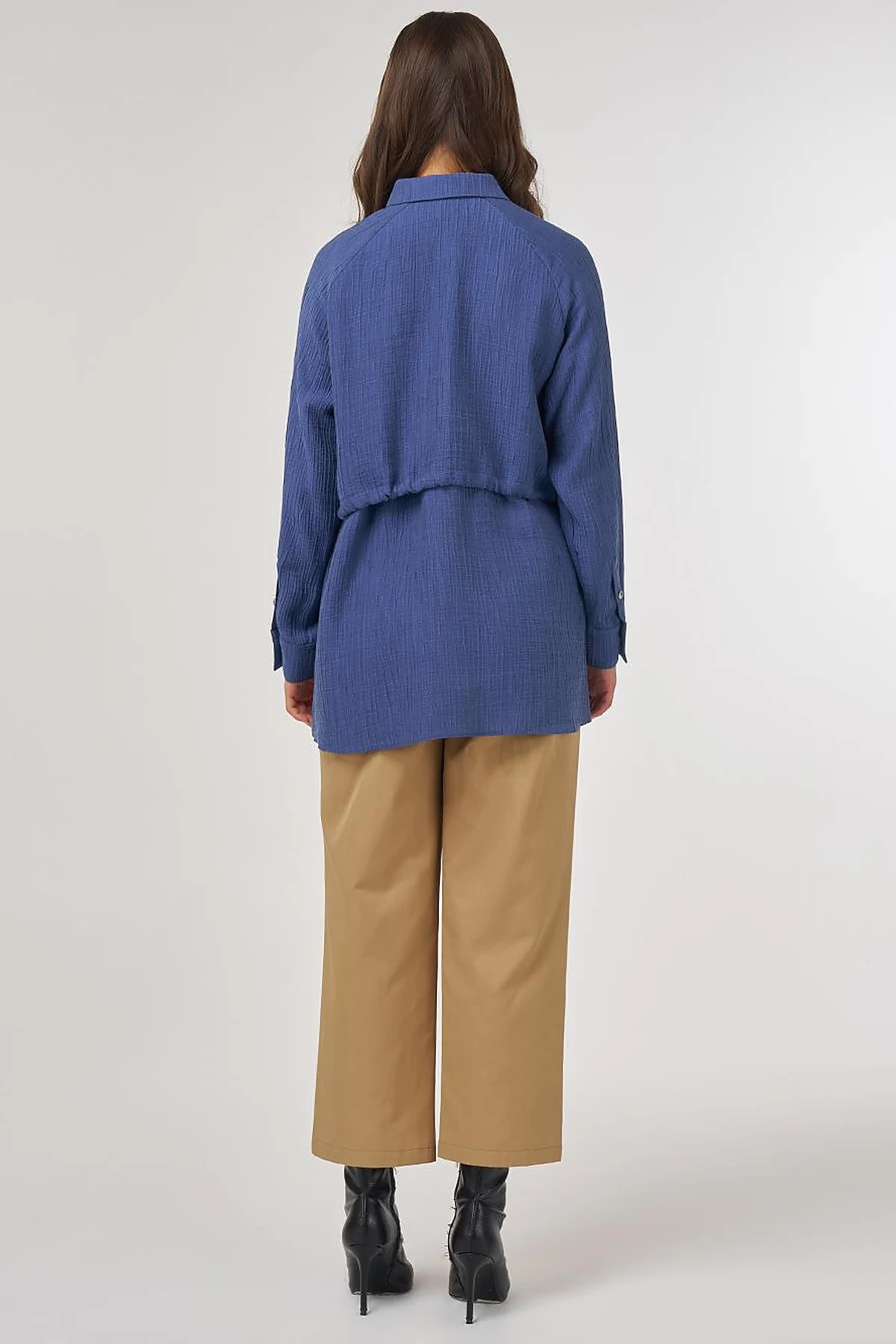 Aller Detail Lyocell Blouse Indigo