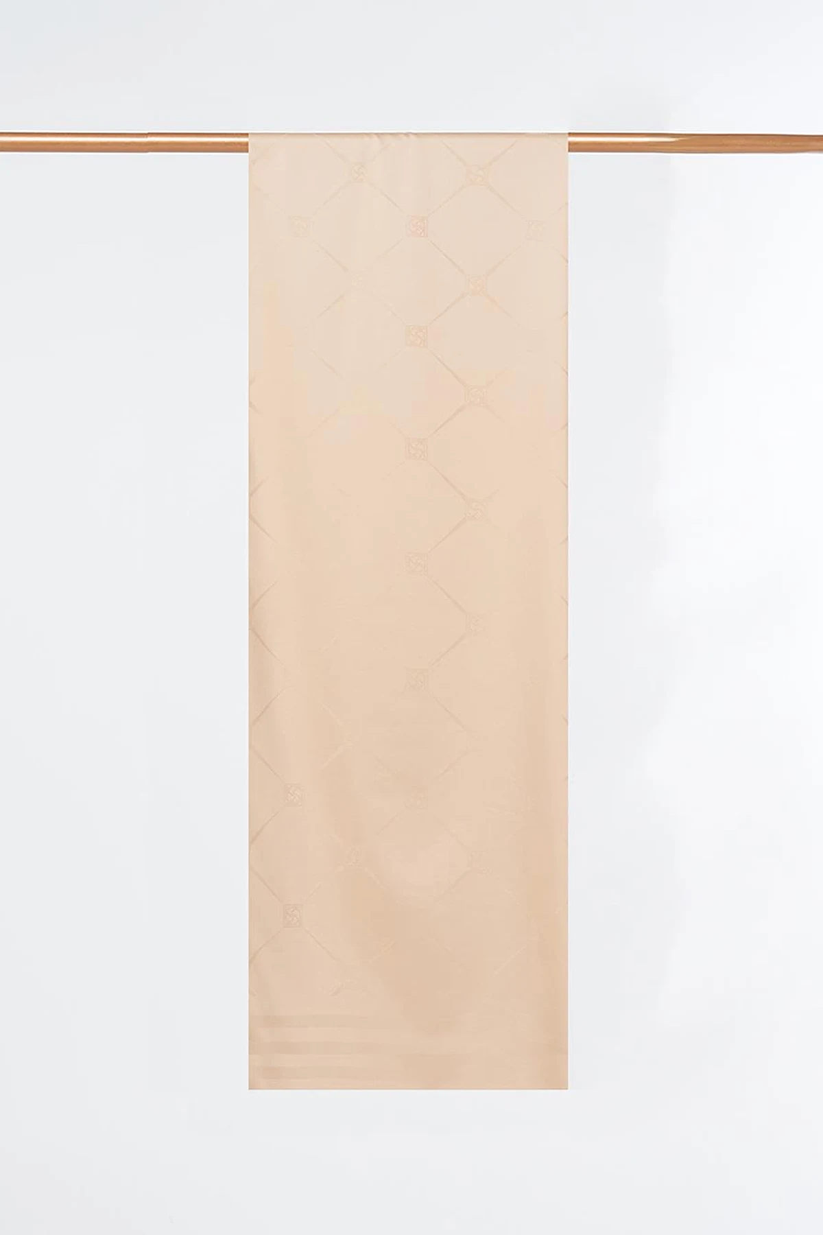 Baklava Pattern Silk Shawl in Beige