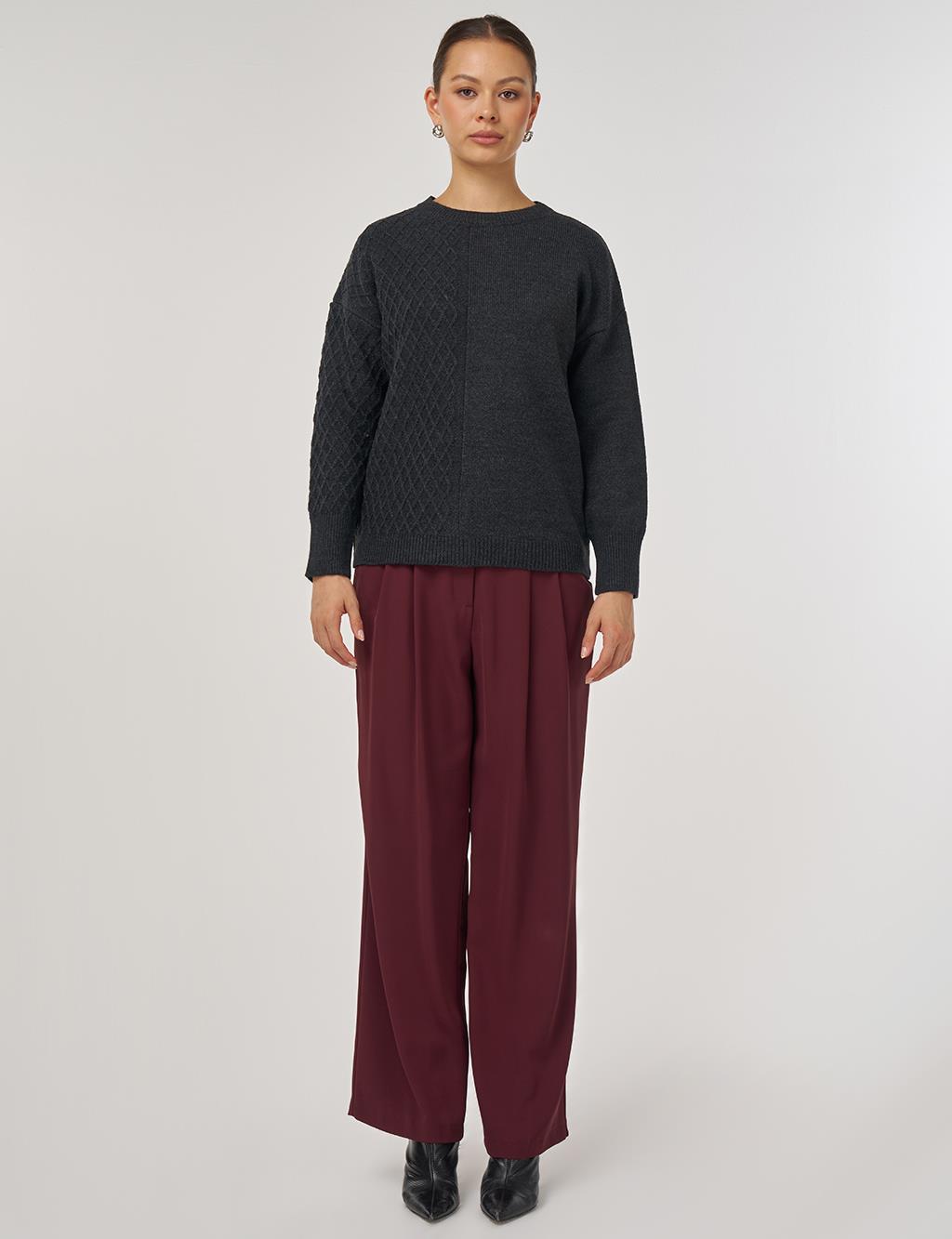 Knitted Sweater in Anthracite
