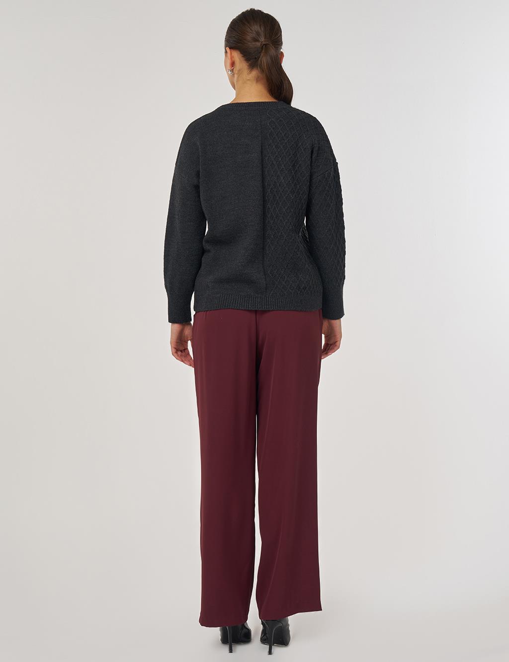 Knitted Sweater in Anthracite