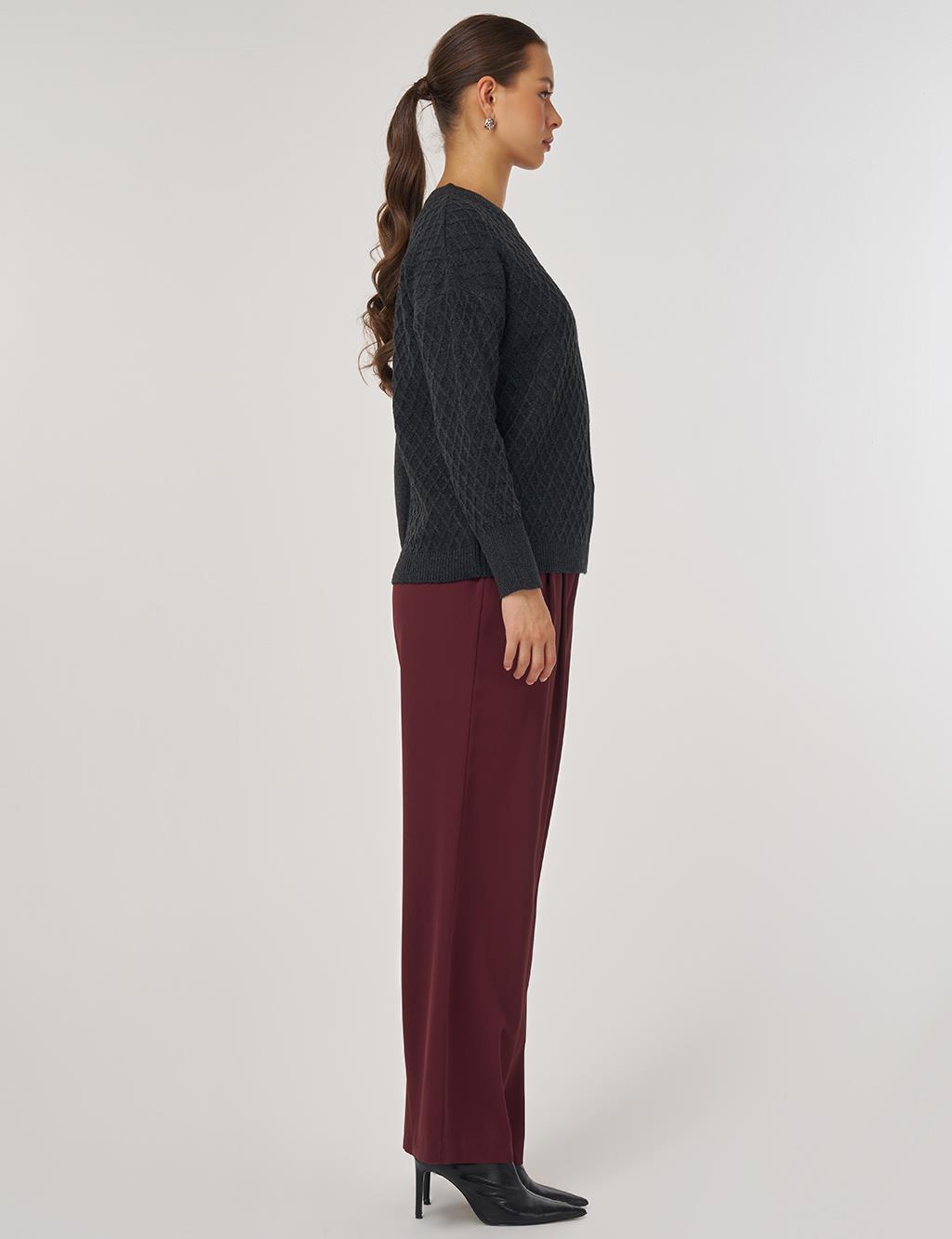 Knitted Sweater in Anthracite