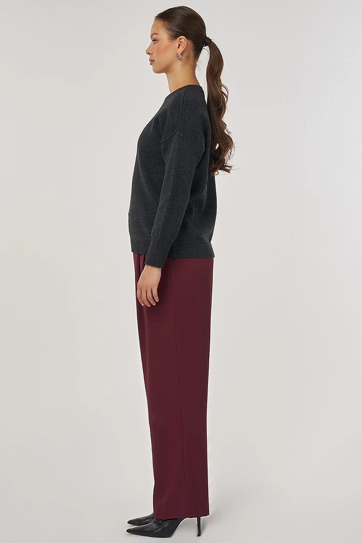 Knitted Sweater in Anthracite