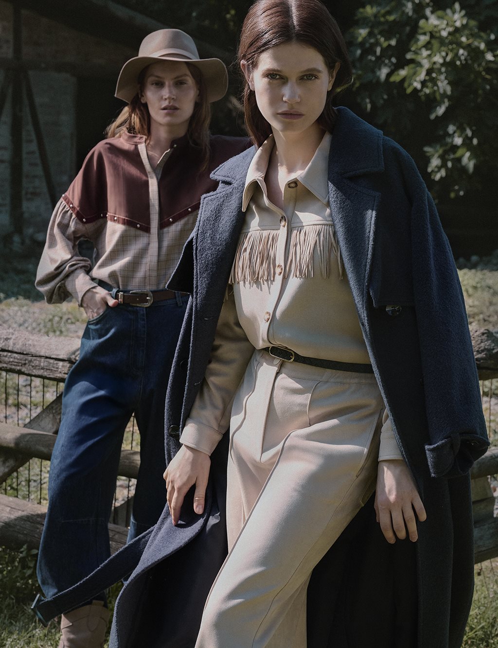 Püskül Detaylı Süet Ceket Vizon 