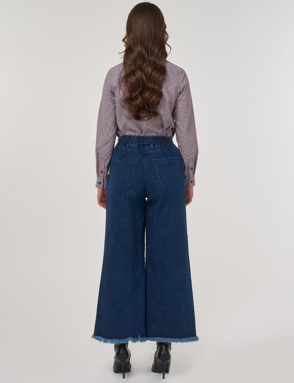 Accessory-Detailed Marine Fit Denim Pants – Indigo 